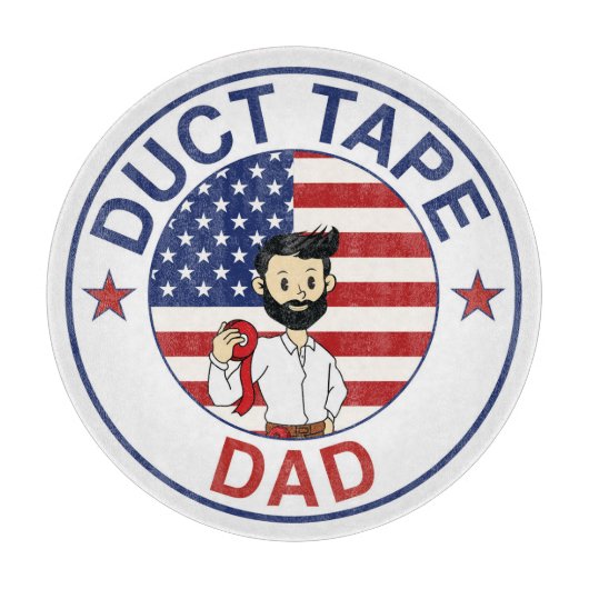 Duct Tape Dad - Cutting Board カッティングボード (正面)
