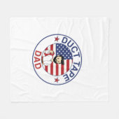 Duct Tape Dad - Fleece Blanket フリースブランケット (正面(横))