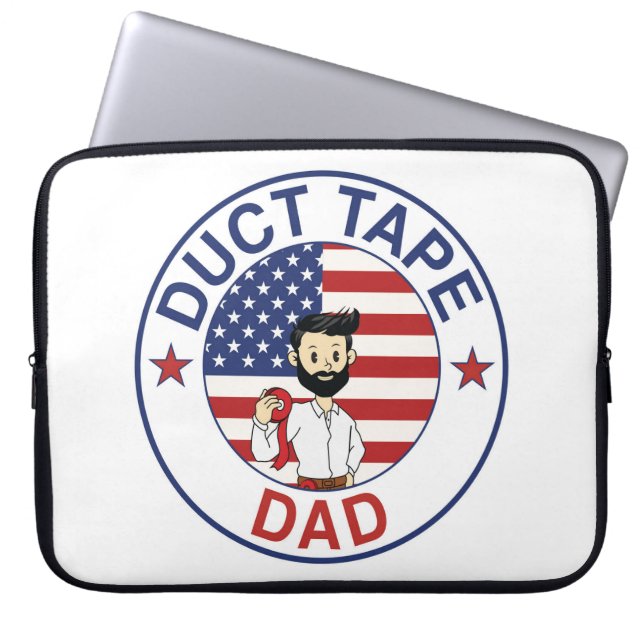 Duct Tape Dad - Laptop Sleeve ラップトップスリーブ (正面)