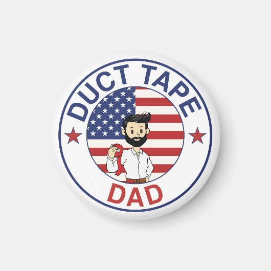 Duct Tape Dad - Magnet マグネット (正面)
