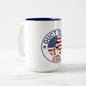 Duct Tape Dad - Mug ツートーンマグカップ (正面左)