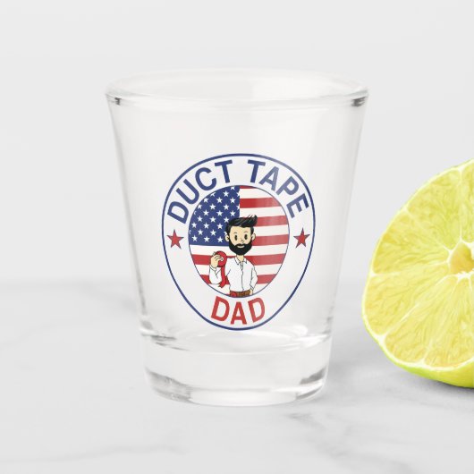 Duct Tape Dad - Shot glass ショットグラス (正面)