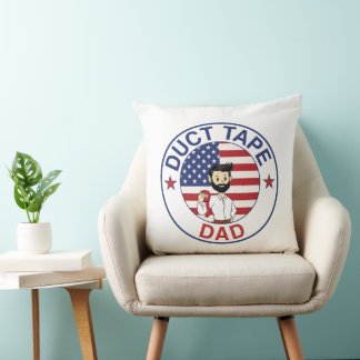 Duct Tape Dad - Throw Pillow (Square) クッション