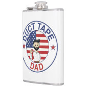 Duct Tape Dad - Vinyl Wrapped Flask フラスク (左)