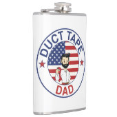 Duct Tape Dad - Vinyl Wrapped Flask フラスク (右)