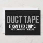 Duct Tape Muffle The Sound Adult Humor Sarcastic 招待状 (正面)