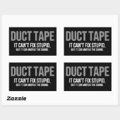 Duct Tape Muffle The Sound Adult Humor Sarcastic 長方形シール (シート)