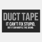 Duct Tape Muffle The Sound Adult Humor Sarcastic 長方形シール (正面)