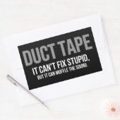 Duct Tape Muffle The Sound Adult Humor Sarcastic 長方形シール (封筒)