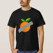 Duct-taped orange comical art tシャツ (正面)