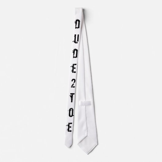 dude2toeのタイ ネクタイ (裏面)