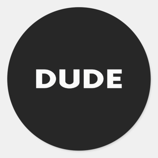 - Dude ラウンドシール (正面)