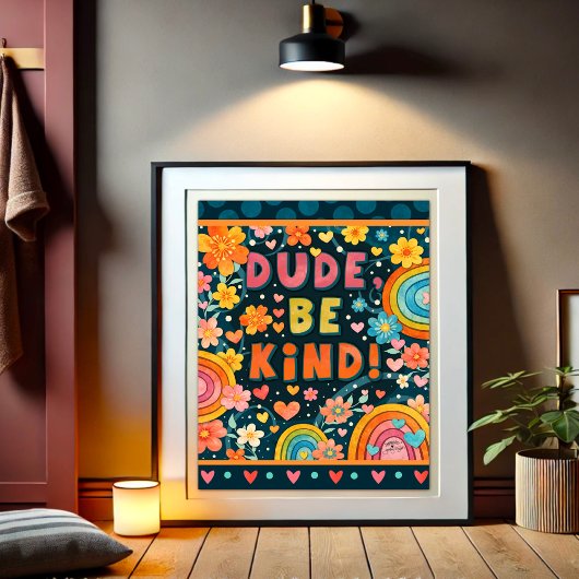 Dude Be Kind Kindness Inspiring   ポスター