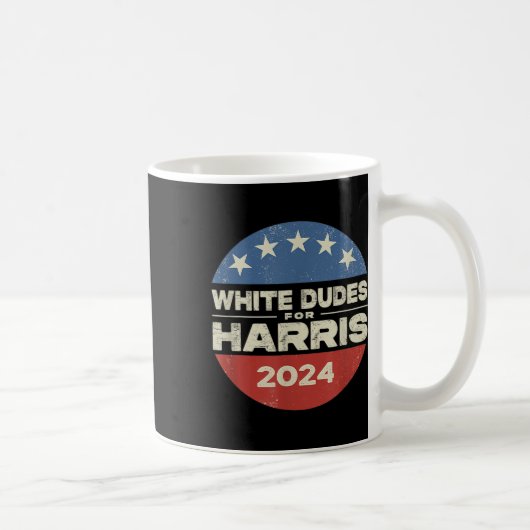 Dude For Harris Harris 2024 Kamala Harris For Pres コーヒーマグカップ (右)