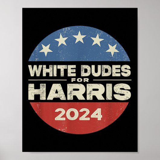 Dude For Harris Harris 2024 Kamala Harris For Pres ポスター (正面)