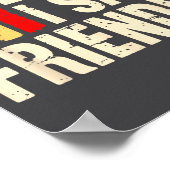 Dude I Said Friendly Funny Raider Saying Men Women ポスター (角)