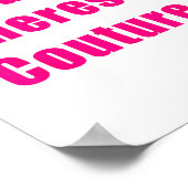 Dude Where's My Couture Sarcastic Funny Saying Shi ポスター (角)