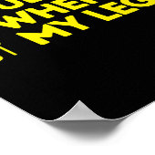 Dude Where's My Leg Amputee Disabligibility Awrene ポスター (角)