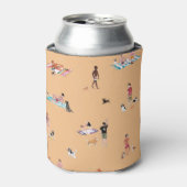 DUDESとDOGS BEACH カンタロープ 缶クーラー (缶正面)