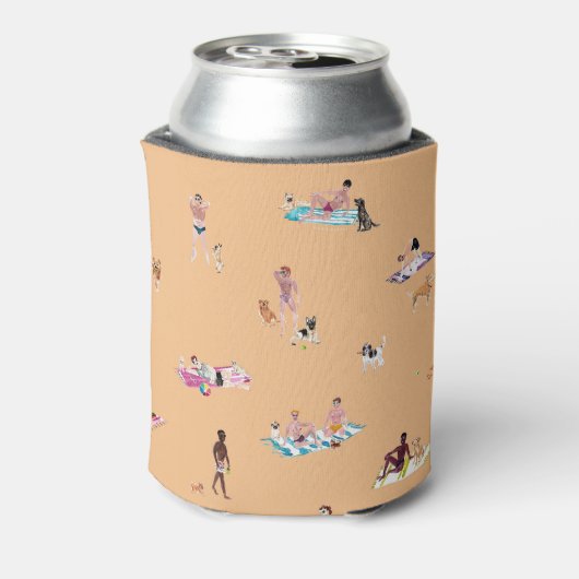 DUDESとDOGS BEACH カンタロープ 缶クーラー (缶裏面)