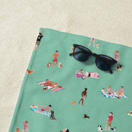 DUDES+and+DOGS+BEACH Mint ビーチタオル