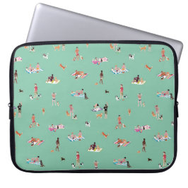 DUDES+and+DOGS+BEACH Mint ラップトップスリーブ