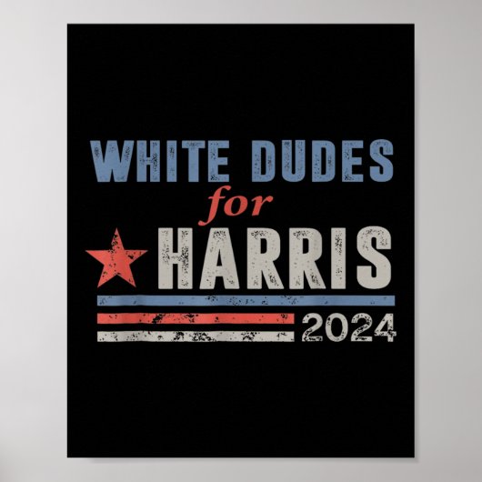 Dudes For Harris Harris Waltz 2024選挙カマラ ポスター (正面)