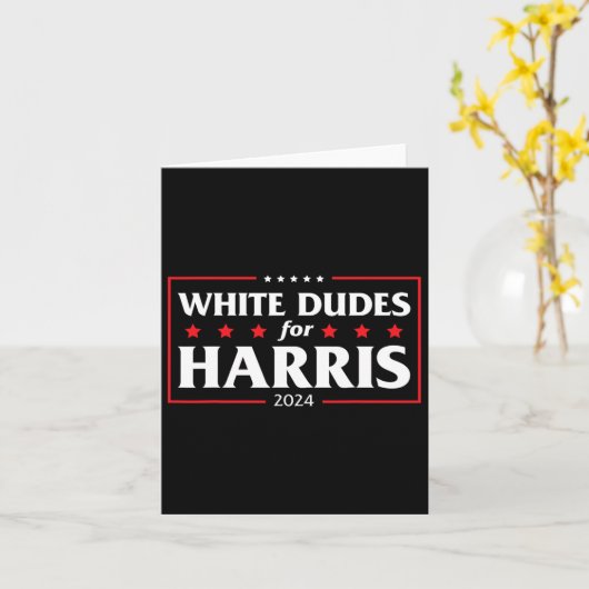 Dudes For Harris-kamala 2024 カード (黄色い花)