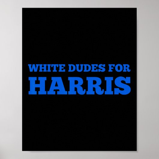 Dudes For Harris Kamala Harris 2024選挙Campa ポスター (正面)