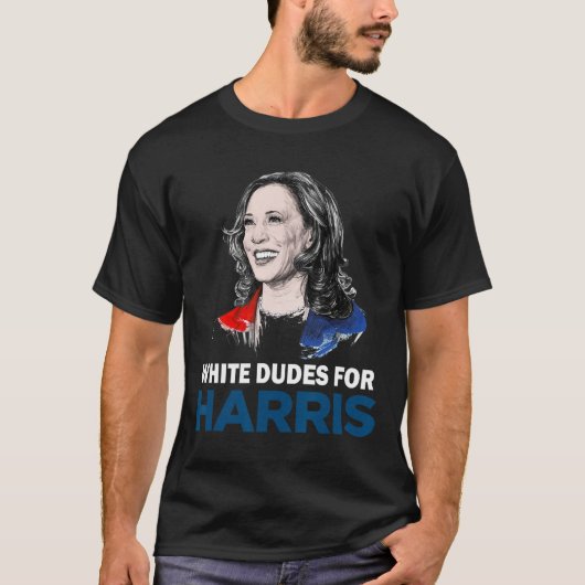 Dudes For Harris Women Support社長Kamala Ha Tシャツ (正面)