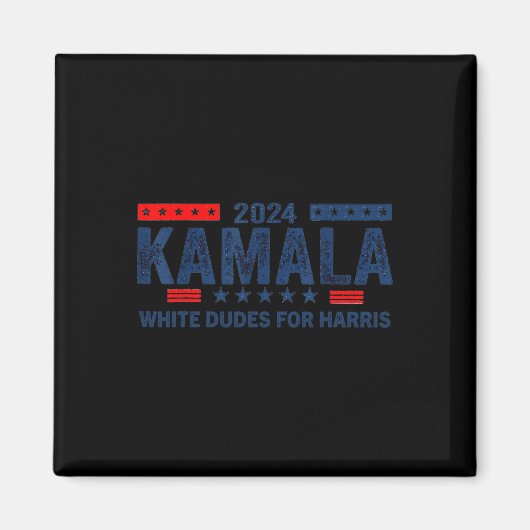 Dudes For Kamala Harris 2024 For President Selecti マグネット (正面)
