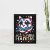 Dudes For Kamala Harris Chilless Cat Lady For Kam カード (正面)