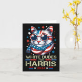 Dudes For Kamala Harris Chilless Cat Lady For Kam カード (黄色い花)