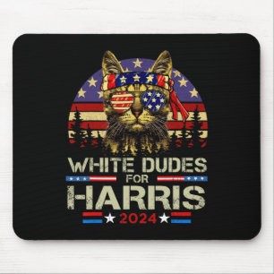 Dudes For Kamala Harris Chilless Cat Lady For Kam マウスパッド