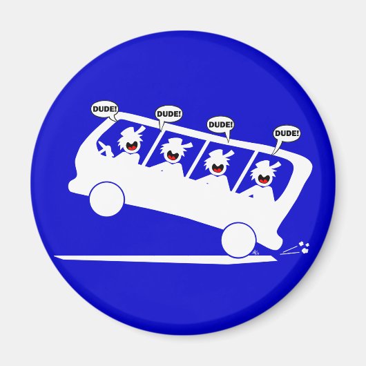 DUDES in transit-1 マグネット (正面)