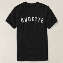 DUDETTEの1980年の俗語のレトロのTシャツ