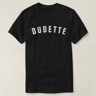 DUDETTEの1980年の俗語のレトロのTシャツ Tシャツ