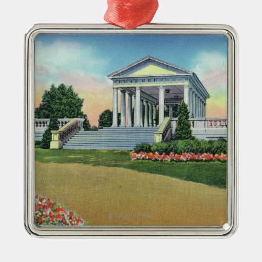 Dudleyの記念物の大学丘公園の眺め メタルオーナメント (正面)