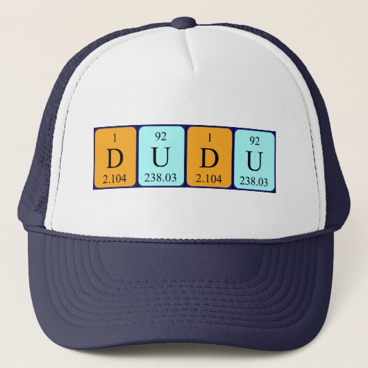 Dudu定期テーブル名hat キャップ (正面)