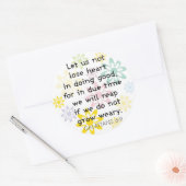 Due Timeスタンプ ラウンドシール (封筒)