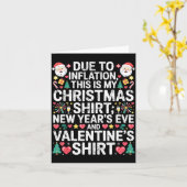 Due To Inflation Christmas New Year Valentine Funn カード (黄色い花)