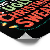 Due To Inflation Funny Ugly Christmas Sweater Xmas ポスター (角)