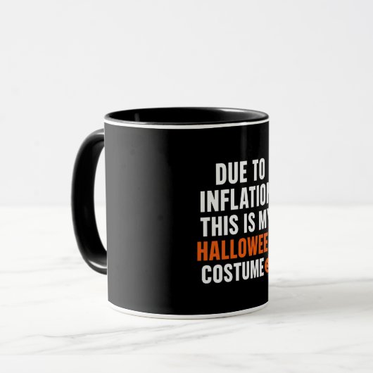 Due to Inflation Halloween Mug マグカップ (正面左)