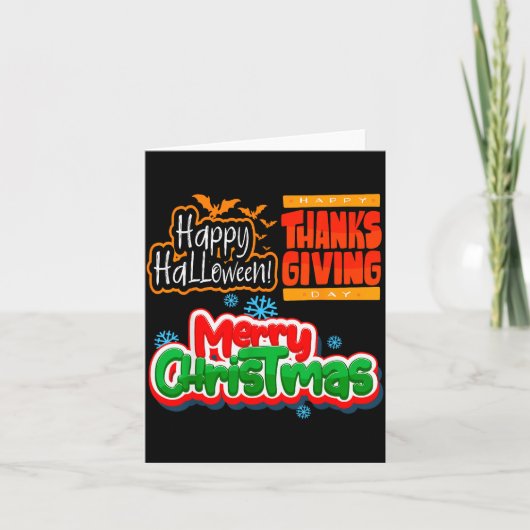 Due To Inflation This Is My Halloween Thanksgiving カード (正面)