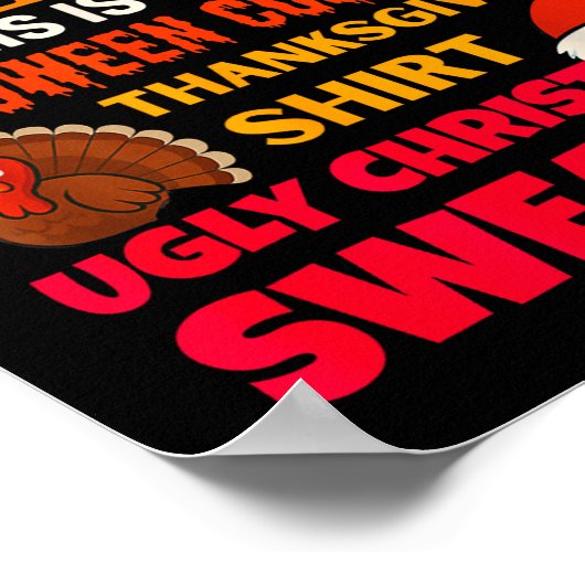 Due To Inflation This Is My Halloween Thanksgiving ポスター (角)