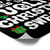 Due To Inflation Ugly Christmas Sweater Xmas Men W ポスター (角)