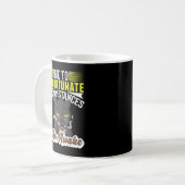 Due to unfortunate Circumstances, I am awake coffe コーヒーマグカップ (正面左)