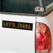 /Duelは バンパーステッカー (トラック上)