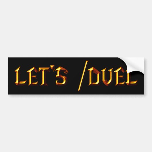 /Duelは バンパーステッカー (正面)