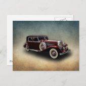 Duesenberg (Duesy)モデルJのクラシック車 ポストカード (正面/裏面)